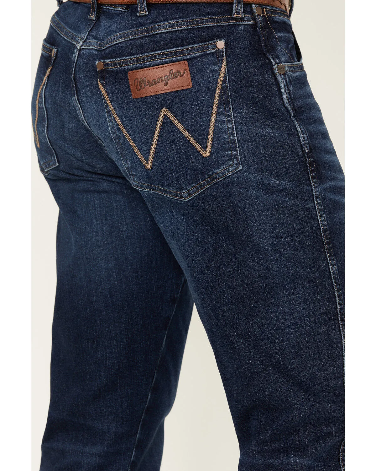 Product Name:  Wrangler Retro Men's Beckford Dark Wash Slim Straight Stretch Denim Jeans