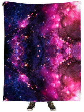 Purple Cosmos Plush Blanket