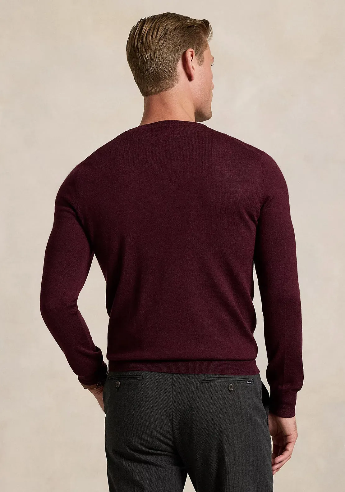 Ralph Lauren Crew Neck Sweater, Wine Heather