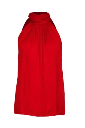 Reiss - Red Sleeveless High Neck 'Daniella' Top Sz 4