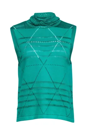 Rodebjer - Green Knit Sleeveless Top Sz XS