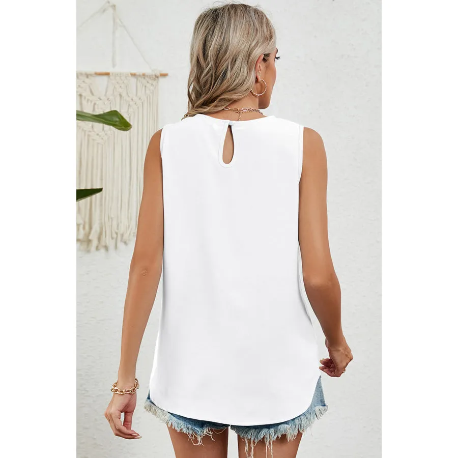 Ruched Round Neck Tank