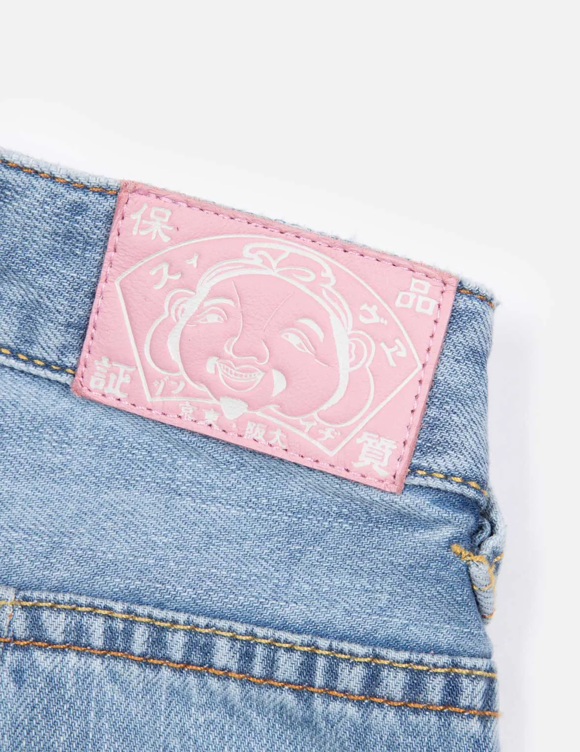 Seagull Applique Embroidery Taper Jeans