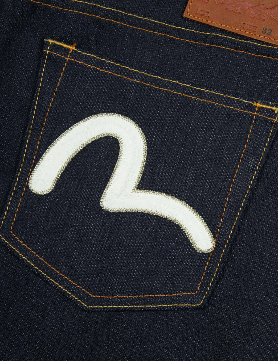 Seagull Embroidery 3D Cut Jeans