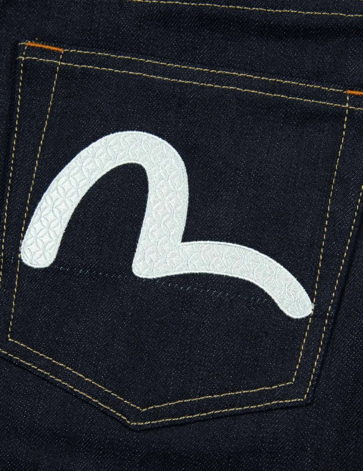 Seagull Embroidery Balloon Fit Jeans