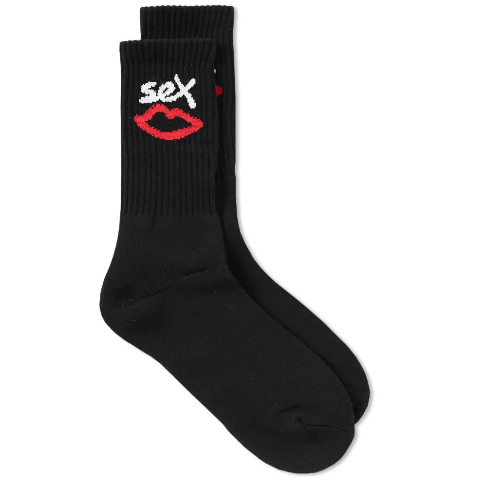 Sex Skateboards Logo SockBlack