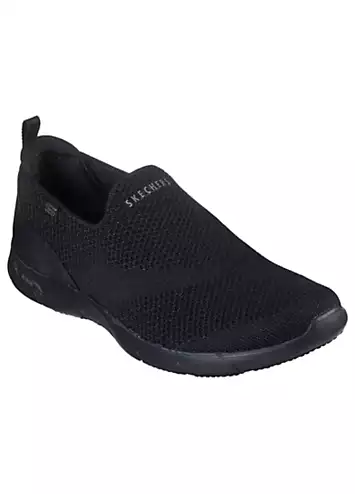 Skechers Arch Fit Black Refine Iris Trainers