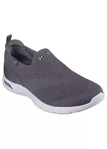 Skechers Arch Fit Refine Iris Charcoal Knit Trainers