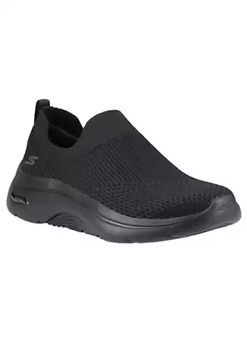 Skechers Black Go Walk Arch Fit 2.0 - Paityn Sports Trainers