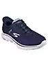 Skechers Blue Go Walk 7 - Valin Slip-Ins Trainers