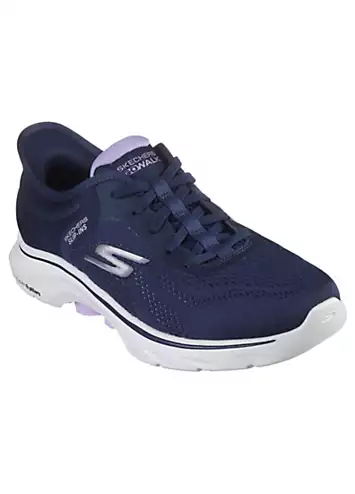 Skechers Blue Go Walk 7 - Valin Slip-Ins Trainers