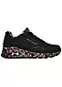 Skechers Graffiti Print Wedge Trainers