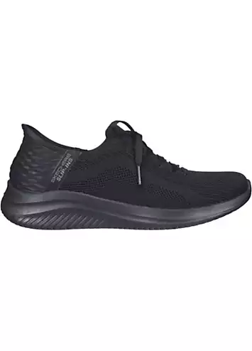 Skechers Ladies Black Slip-ins Ultra Flex 3.0 Brilliant Path Trainers | Kaleidoscope