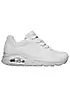 Skechers Ladies Off White Uno Stand On Air Trainers