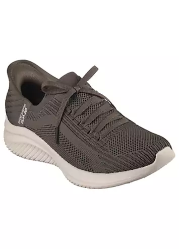 Skechers Slip-Ins Olive Ultra Flex 3.0 Brilliant Path Trainers