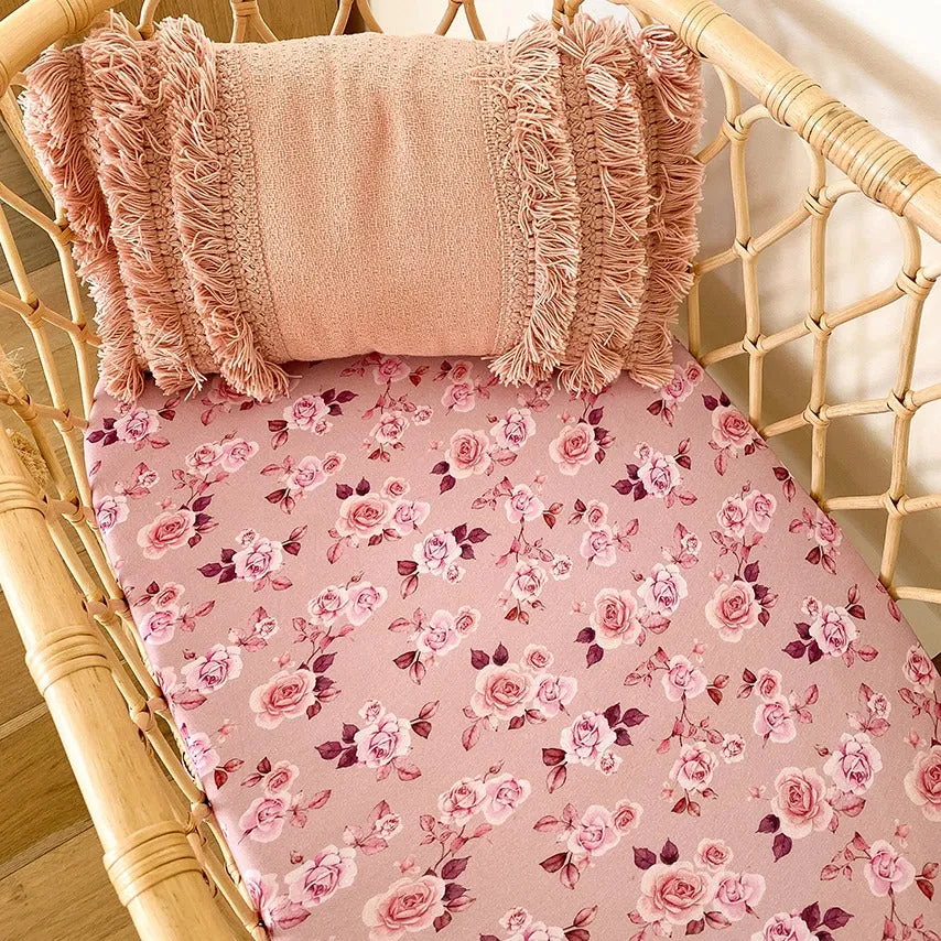 Snuggle Hunny Bassinet Sheet/Change Pad Cover - Blossom