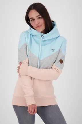 StellaAK A Hoodie Damen mit Colorblock Rosa