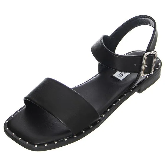 Steve Madden Womens Nitrous Black / Black Sandals