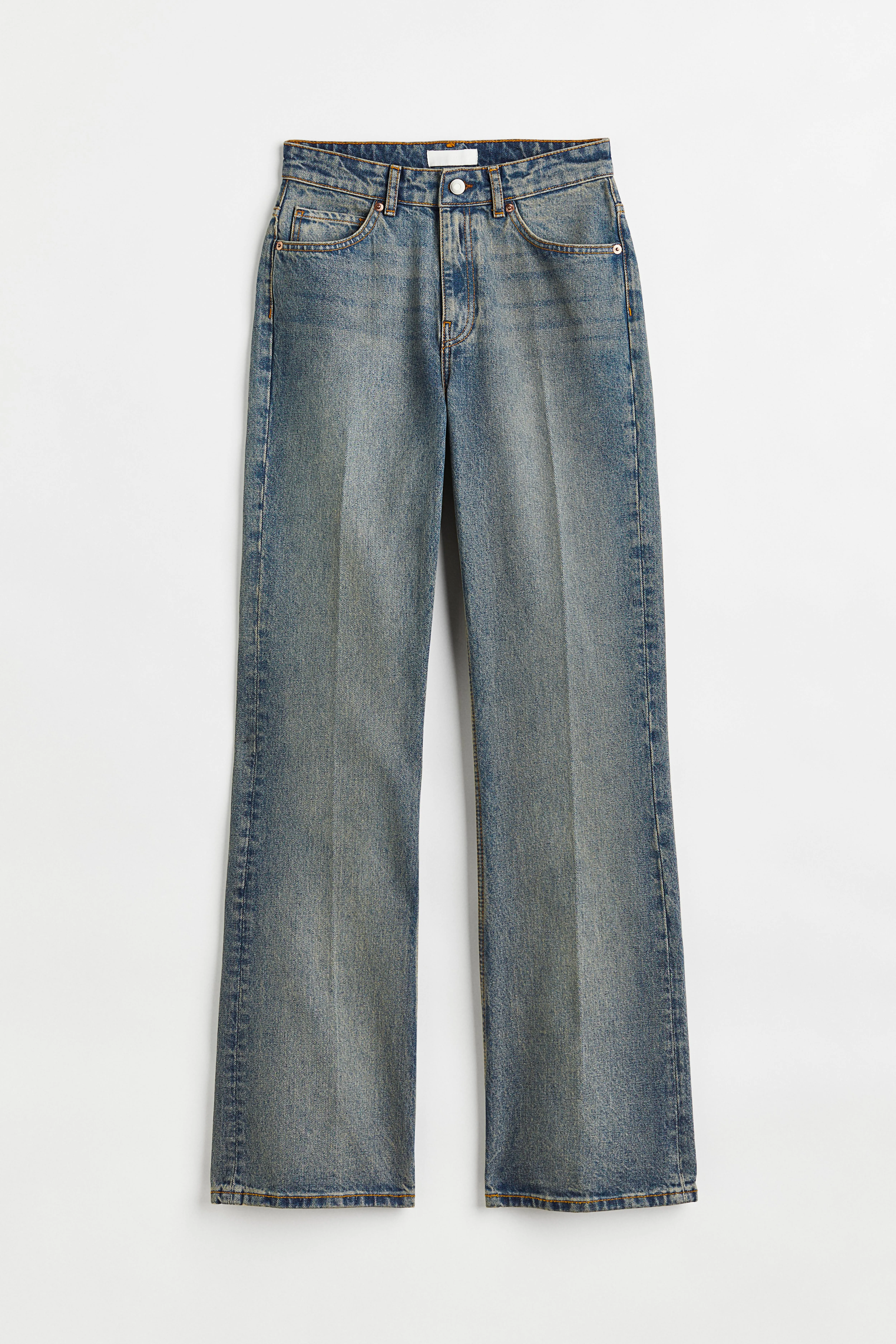 Straight Jeans - Regular waist - Long - Denim blue - Ladies | H&M GB