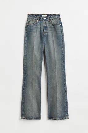 Straight Jeans - Regular waist - Long - Denim blue - Ladies | H&M GB