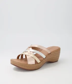 SUPERSOFT Ballet Metallic Multi Leather Sandals