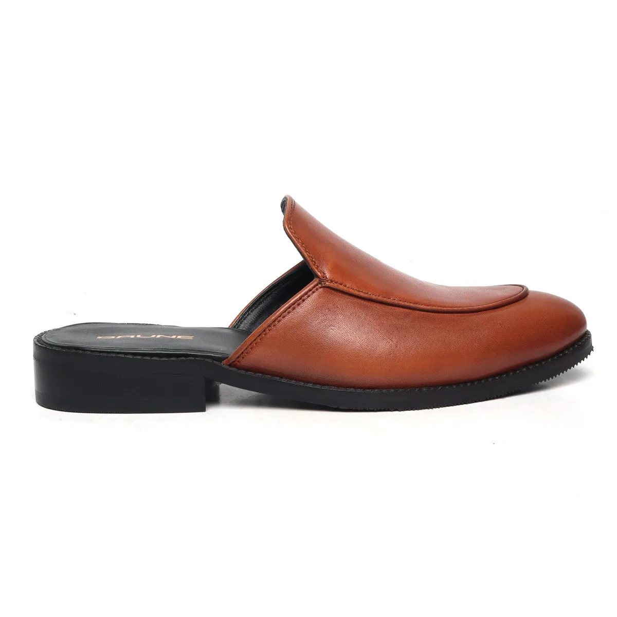 Tan Leather Mules (Summer Special) By Brune & Bareskin