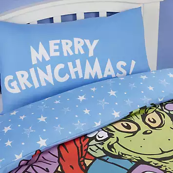 The Grinch Sleigh Shaped Single Duvet Cover Set | Kaleidoscope