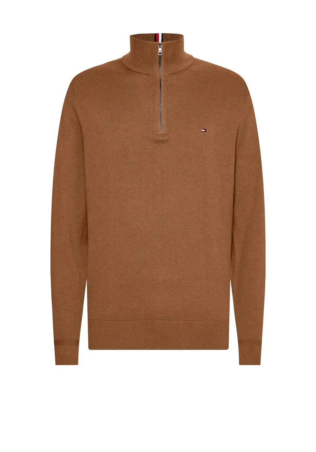 Tommy Hilfiger Pima Cotton Half Zip Sweater, Neutral