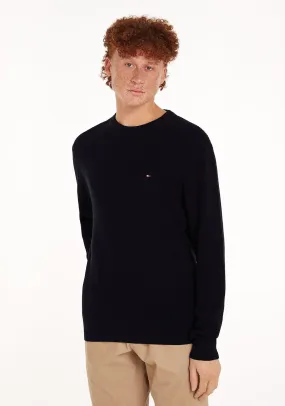 Tommy Hilfiger Textured Knit Crew Neck Sweater, Desert Sky