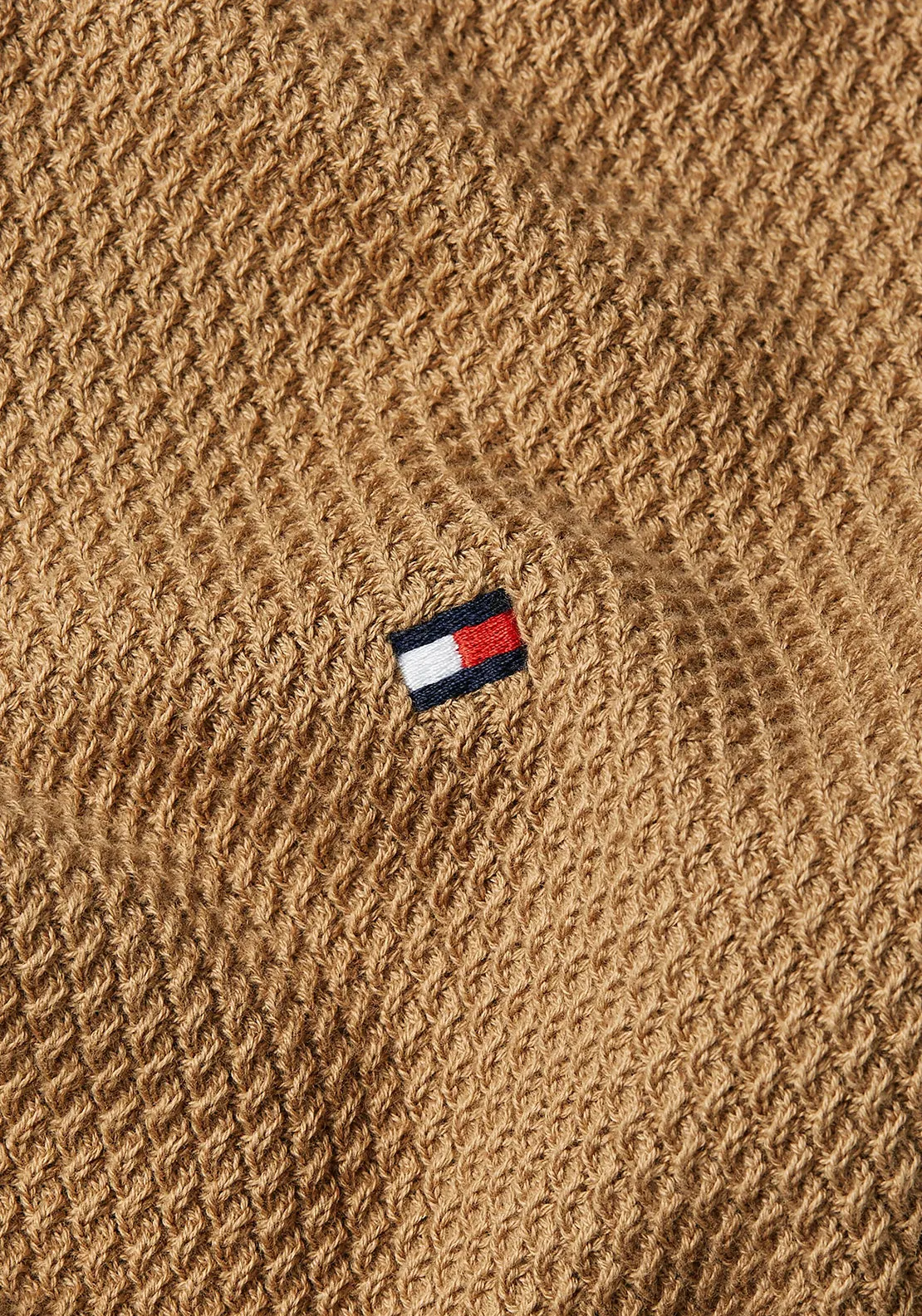 Tommy Hilfiger Textured Knit Crew Neck Sweater, Safari Canvas