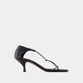 TOTEME  The Knot Sandals - TOTEME - Leather - Black