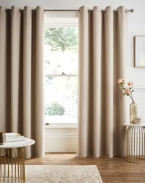 Twilight Woven Eyelet Light Filtering Curtains | Simply Be