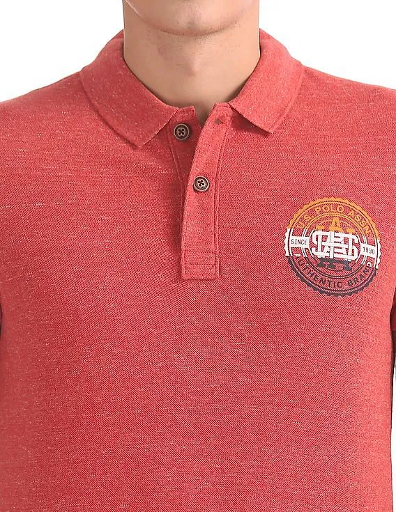 U.S. Polo Assn. Denim Co. Muscle Fit Heathered Polo Shirt