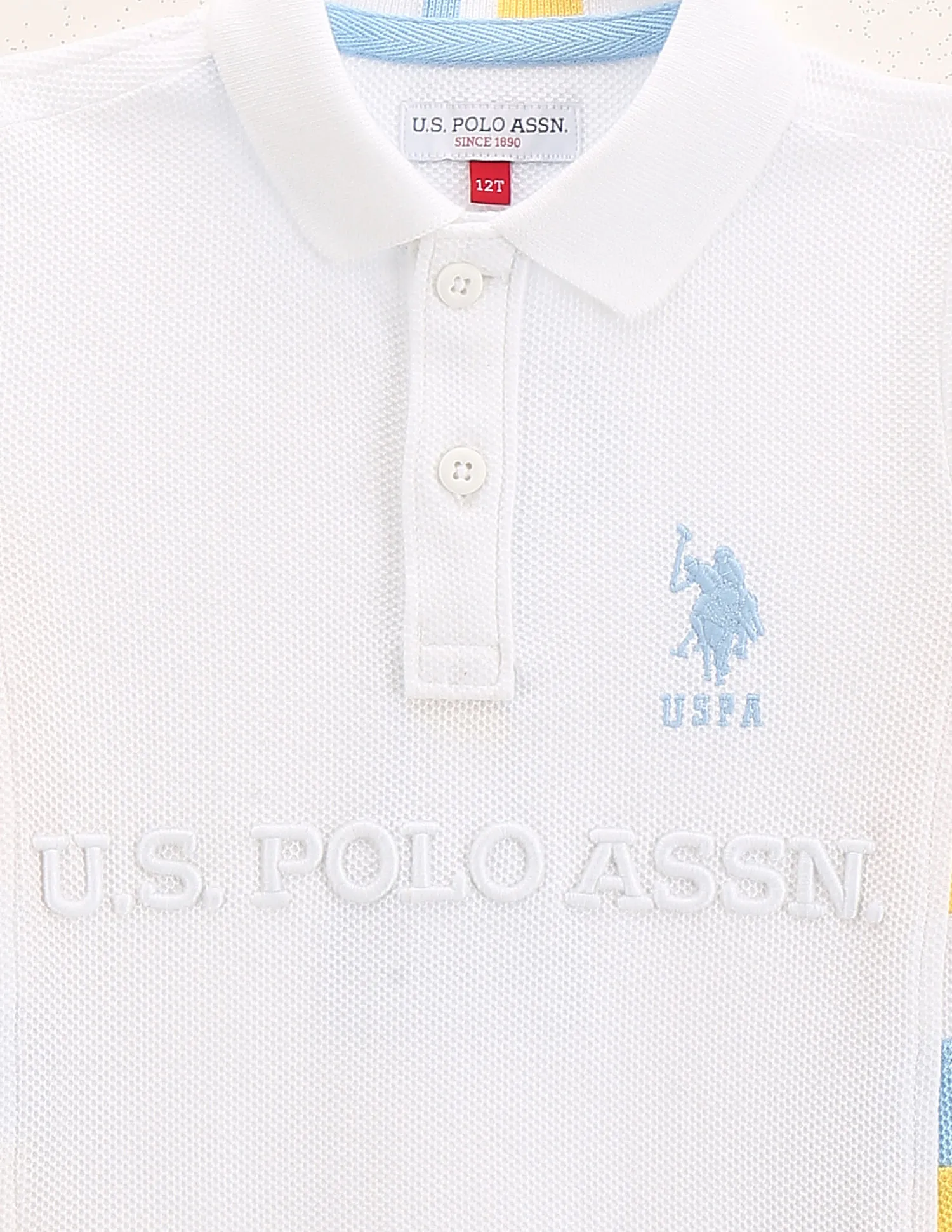 U.S. Polo Assn. Kids Boys Brand Embroidered Cotton Polo Shirt