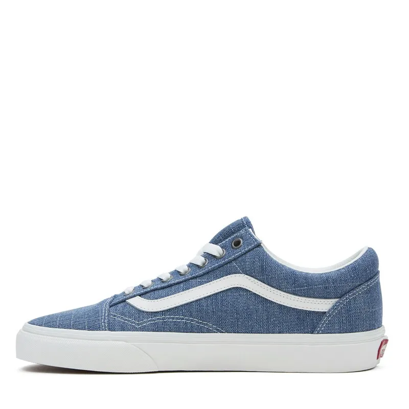 Vans Old Skool Threaded Denim Trainers Blue/White