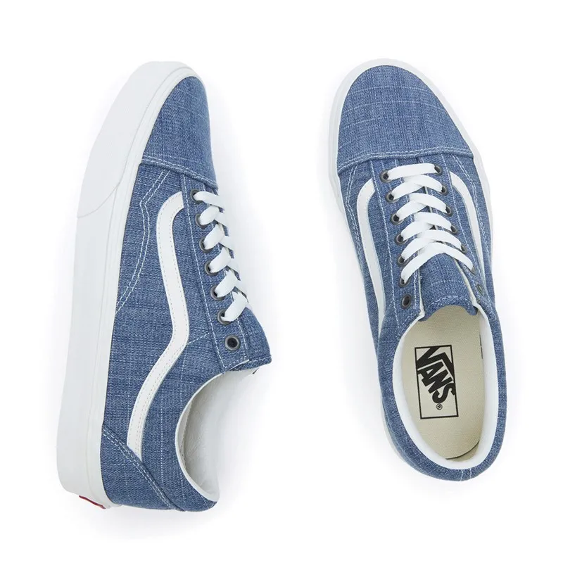 Vans Old Skool Threaded Denim Trainers Blue/White