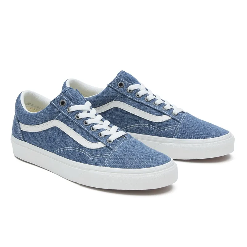 Vans Old Skool Threaded Denim Trainers Blue/White