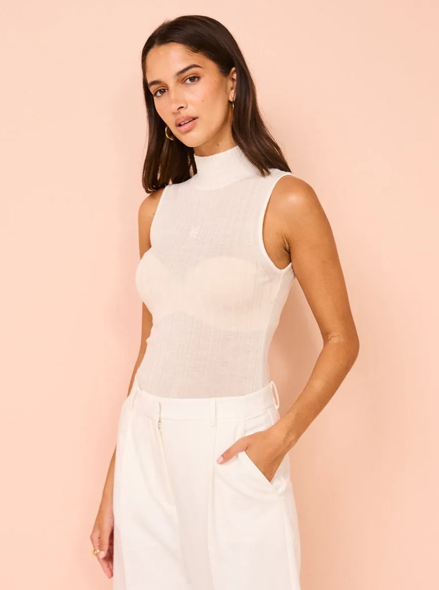 Viktoria & Woods Justice Sleeveless Top in Ivory