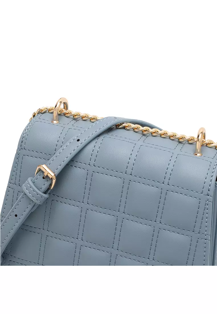 Volkswagen Women's Chain Shoulder Sling Bag / Crossbody Bag - Blue